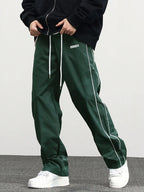 Men's Casual Sweatpants Solid Color Sports Pants Summer Autumn Lightweight Cargo Trousers High Street Loose Straight Trousers