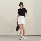 Amii Women's Shorts 2026 Summer New Rolled Casual Cotton Pants Cuffed Hem Solid Color Versatile Basic Woman Clothes 12622140