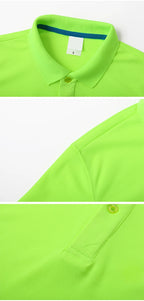 Sports quick-drying polo shirt Custom printed logo lapel cheap advertising T-shirt Marathon running embroidered pattern diy