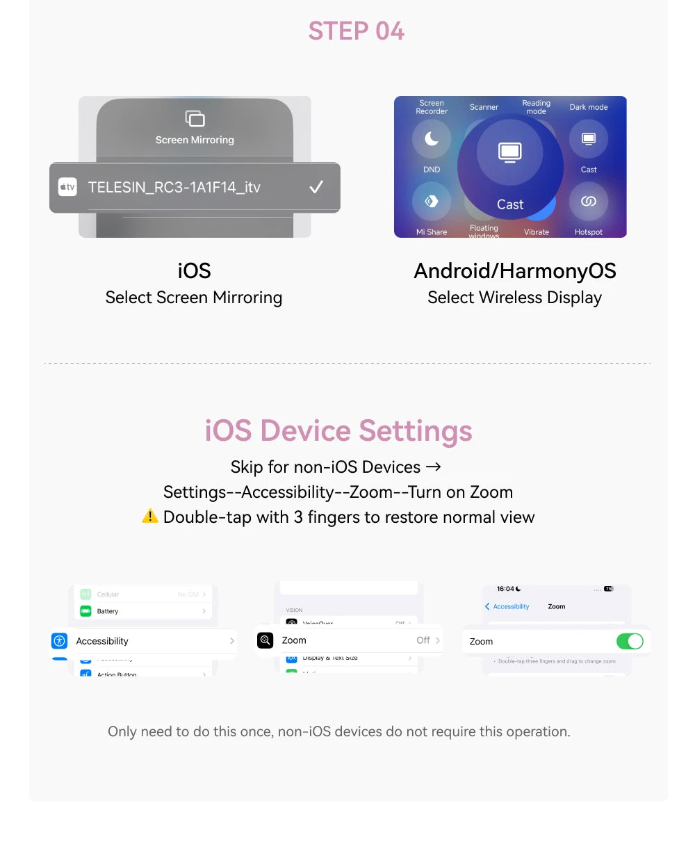 TELESIN Magnetic Phone Selfie Monitor Screen Vlog Selfie For iPhone Android Iphone Wireless Remote for MagSafe ZOOM Control