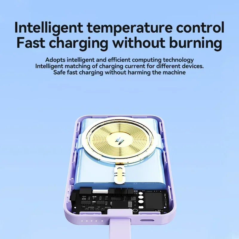 2026 New 30000mAh Mini Wireless Charger PowerBank 22.5W Fast Charging For iPhone Samsung Huawei   Powerbank