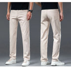 2026 Y2k Pants Men Thin Lyocell Spring Summer Classic Korean Youthful Vitality Men's  Jeans Lightweight Stretch Trousers