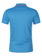 2025 Hot Sale Men's Summer Casual Breathable Comfortable Polo Shirt Men's Solid Color High Quality Short Sleeve T-Shirt