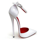 NEW 16cm Ultra High Heel Pumps Ankle Strap Pointed Toe Sexy Unisex Party Shoes for Catwalk/runway Photoshoot Drag Queen Events