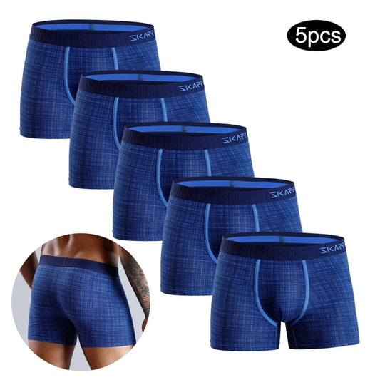 5pcs Cotton Boxer Shorts Men Panties Custom Men's Underpants Sexy Mens Boxers Underwear for Man Print Homme Boxershorts Calecon