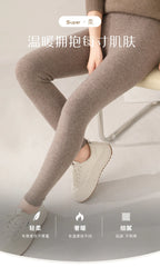 Fall/Winter 100% Pure Wool Knitted Pants Are Slim And Warm Wear Wool Pants Inside And Outside Tight Elastic Leggings