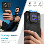 Wefor for iPhone 15/14/13/12/11 Pro Max 15 Plus Case with Camera Control Cover and Adjustable Kickstand,Compatible with Magnetic
