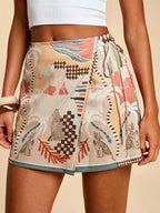 Women's Fashion Minimalist Shorts Tropical Vacation Elegant Casual Printed High Waist Shorts Spring Summer Beach Daily Pants