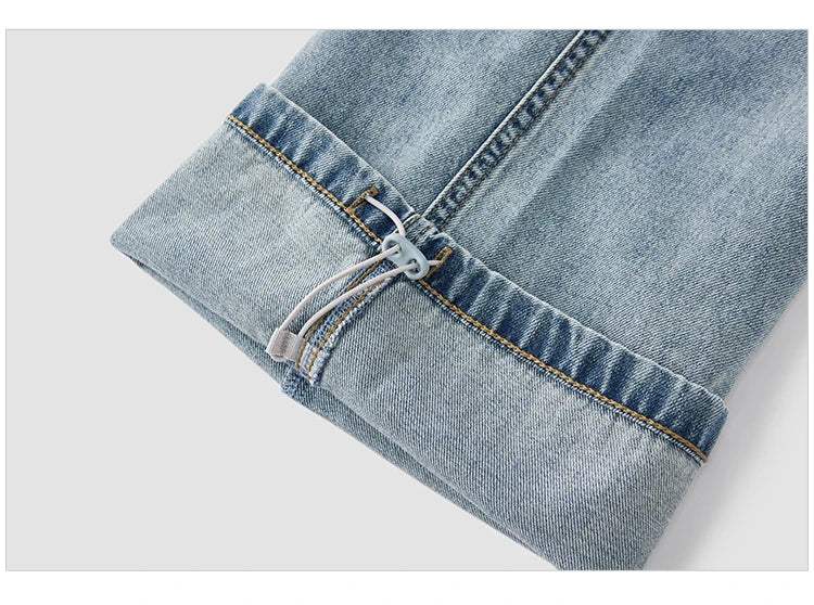Semir Men Pants Denim American Vintage Loose Straight Leg Trendy Fashion Comfort Commute 2026 Summer Casual Style Top