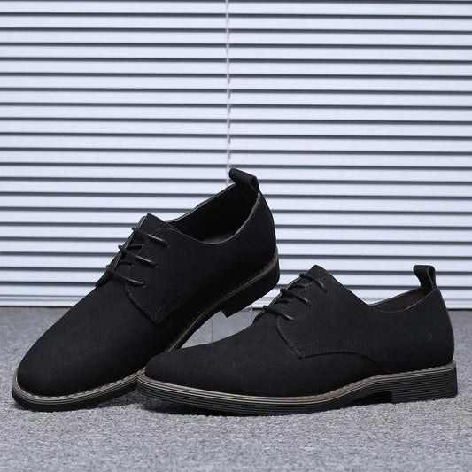 Summer Mens Dress Shoes Suede Man Oxford Shoes Large Sizes Flats Classic Men Sneakers Comfortable 2025 New Zapatillas De Deporte