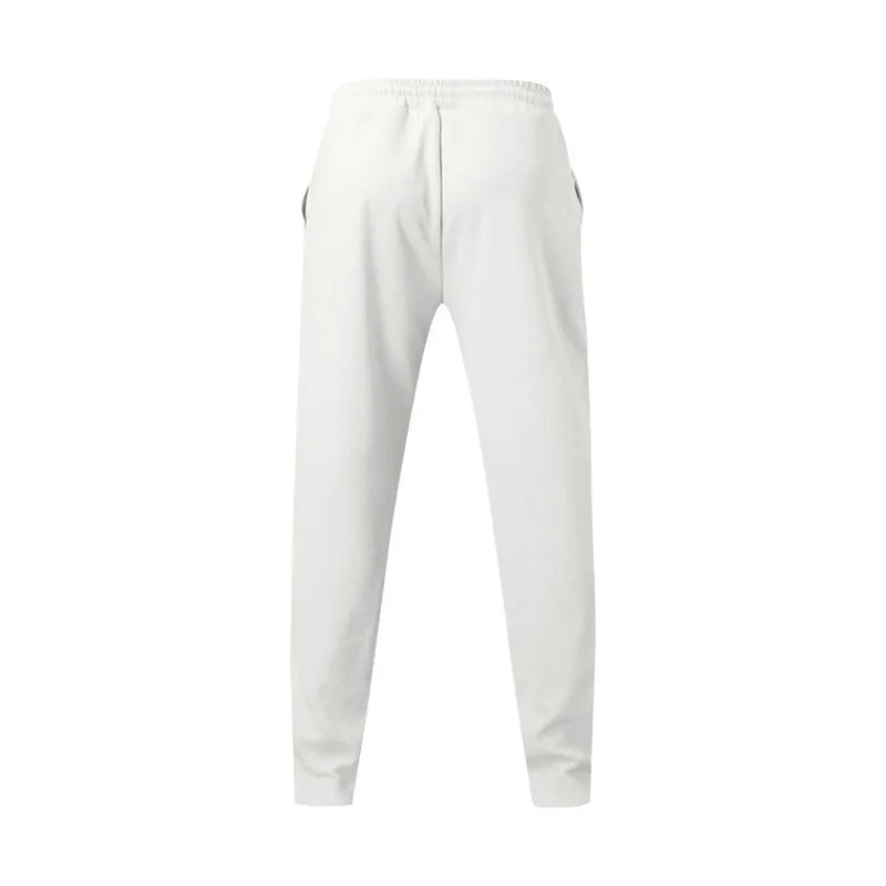 Men Casual LooseStraight Leg Dress Pants Elastic Drawstring Waist Front Seam Plain Wide Leg Trousers Daily Street Vacation Relax