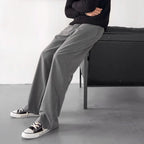Spring Summer New Fashion Men's Korean Striped 2-piece Set Suits Blazers Pants Casual Trendy Straight Business Suit Male Sets
