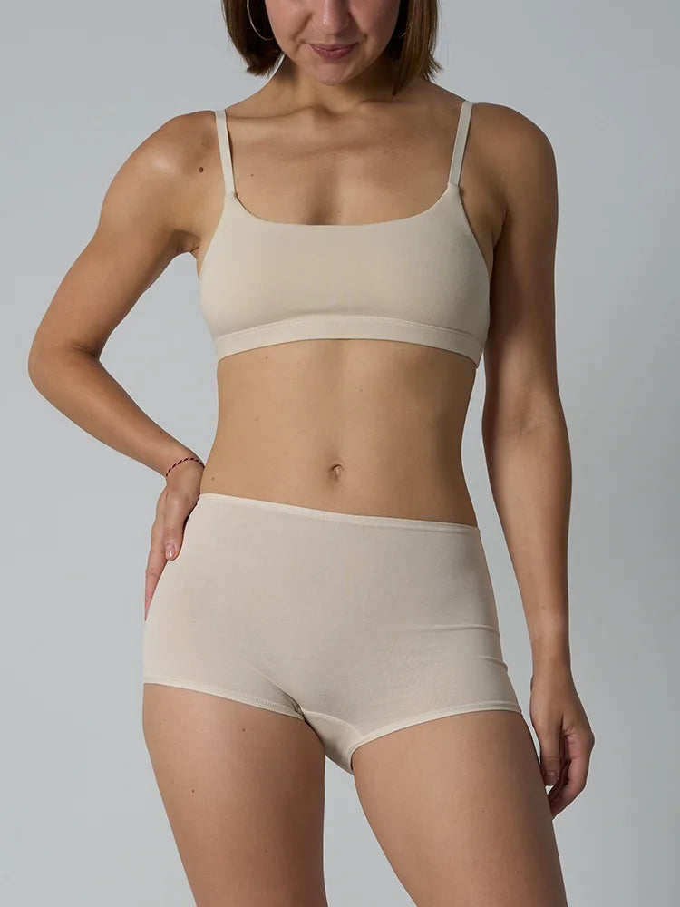 Cotton Bralette Seamless Breathable Underwears Lingerie Sets for Women's Fitness Sports Bras Panties Ladies No Bra Pad Intimate