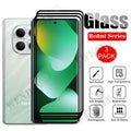 3 Pcs Tempered Glass For Redmi Note 15 / Note 15 Pro / Note 15 Pro Plus 4G 5G Curved Full Cover Screen Protector