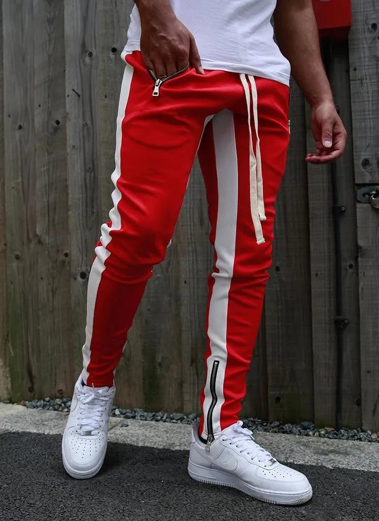New Men's Casual Fashion Pants Sportswear Skinny Male Trousers Gyms Tracksuits Bottoms Hip Hop Streetwear Joggers Sweatpants