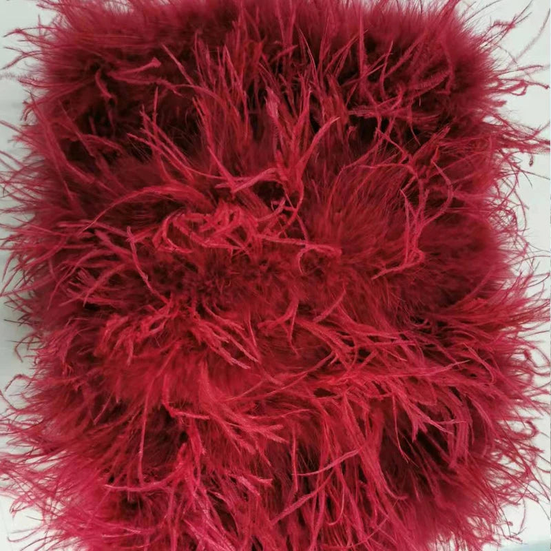 True ostrich feather Multicolor Mini Skirt Elastic Waist  Sexy Clothing Club Party Dance Rave Short Skirt Note select 3 colors