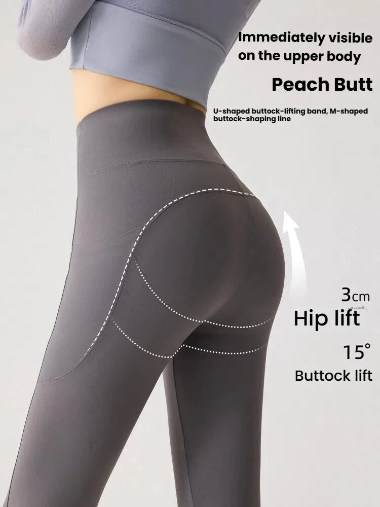 Women's Pockets Yoga Pants Cloud Touch Ice Silk Shark Leggings High Waist Tummy Control Butt Lifting Sports Leggings  Running