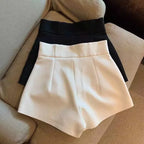 Women Sexy Shorts Mooyufon Black Shorts Women Harajuku Elegance High Waisted Shorts A Line Slim Casual Hot Girl Straight Pants