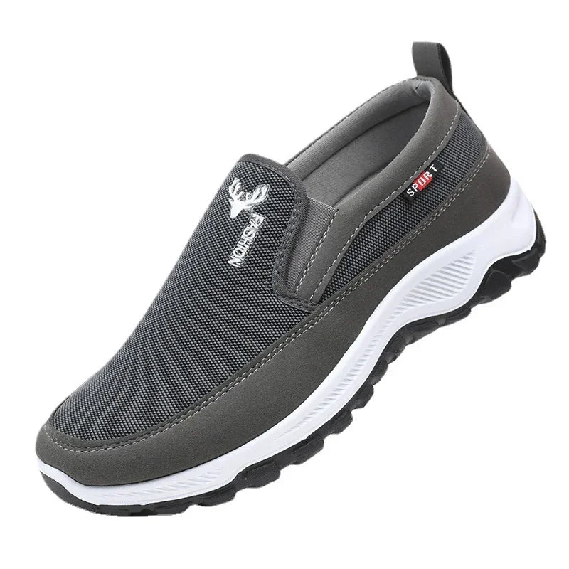 New autumn men's cloth shoes Mesh Breathable Non-Slip Loafers Casual Soft Sole Vulcanized Shoes Comfortable Sneakers Zapatos