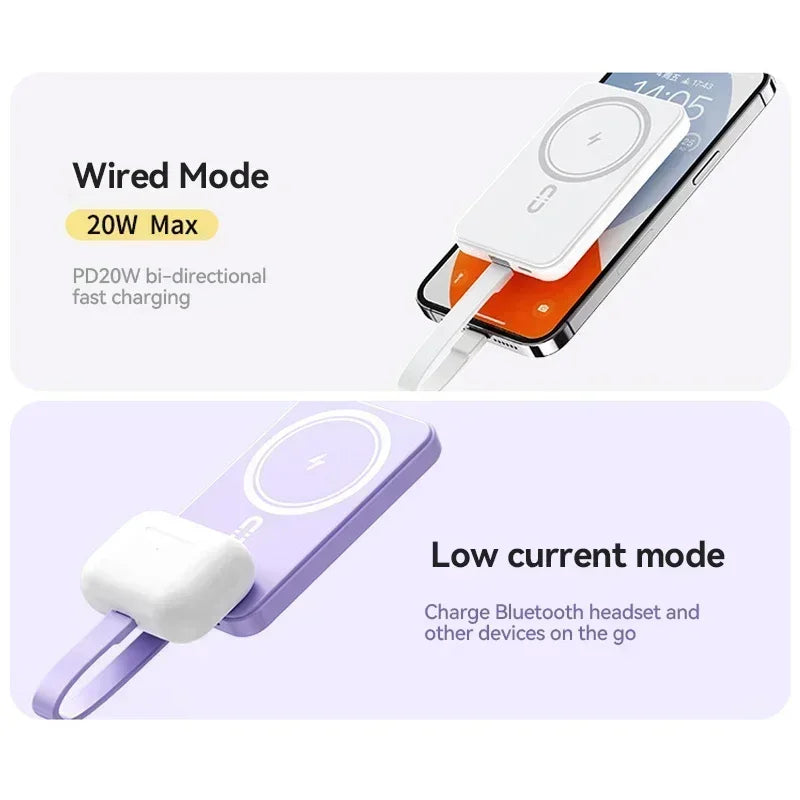 2026 New 30000mAh Mini Wireless Charger PowerBank 22.5W Fast Charging For iPhone Samsung Huawei   Powerbank