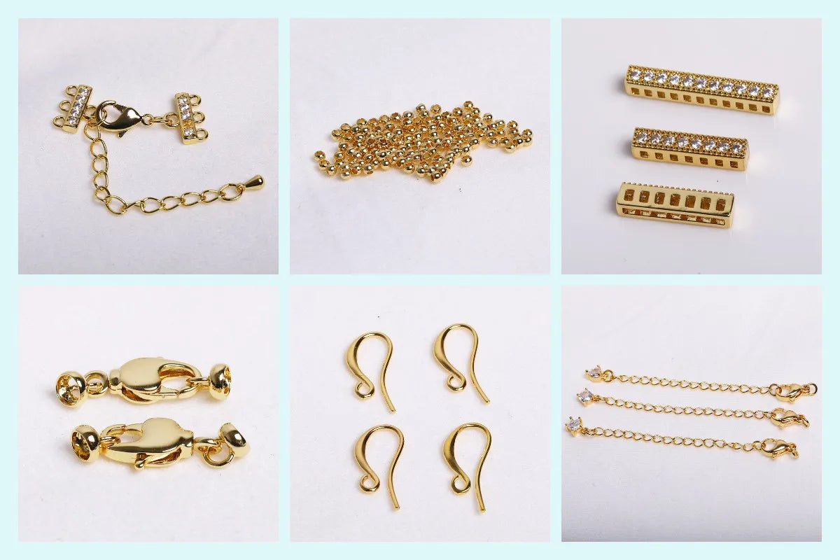 1 Pcs 18K Gold Plated Magnetic Lock For Bracelet Connectors Accessories,Magnetic Fasteners Clasp For DIY Jewelry Making Supplies