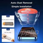 4Pcs Screen Protector For iPhone 17 16 Pro Max 15 11 13 14 12 XR X Xs 7 8 Plus SE 6 Easy Installation Tempered Glass Film