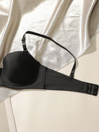 New Hot Selling Solid Color Daily 2-piece Set with Steel Rim push up Bra for Women Underwear Set J2611