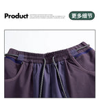 Men Outdoor Lightweight Quick Dry Ultra Loose Casual Splice Wide Leg Techwear Track Cargo Pants Women Streetwear Baggy Trousers