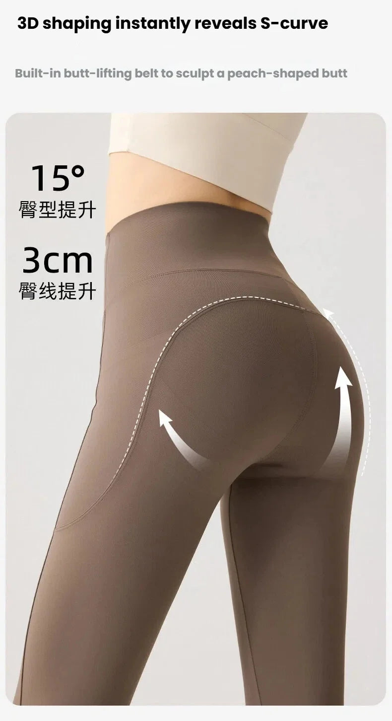 Women's Pockets Yoga Pants Cloud Touch Ice Silk Shark Leggings High Waist Tummy Control Butt Lifting Sports Leggings  Running