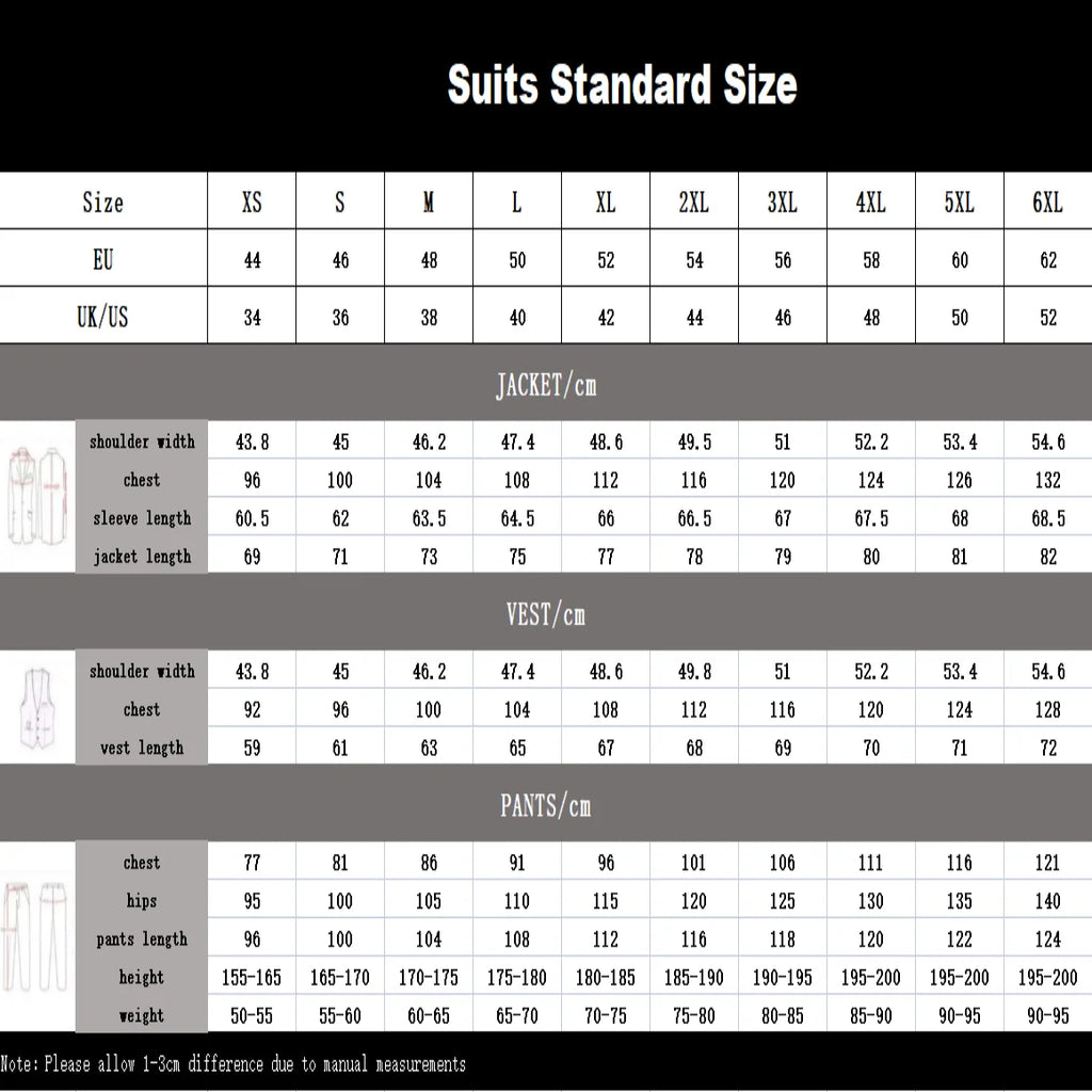 Striped Three Piece Formal Suit for Men, Jacket Pants Waistcoat Custom Tailored Business Suit Set, Plus Size Tuxedo Prom Suit