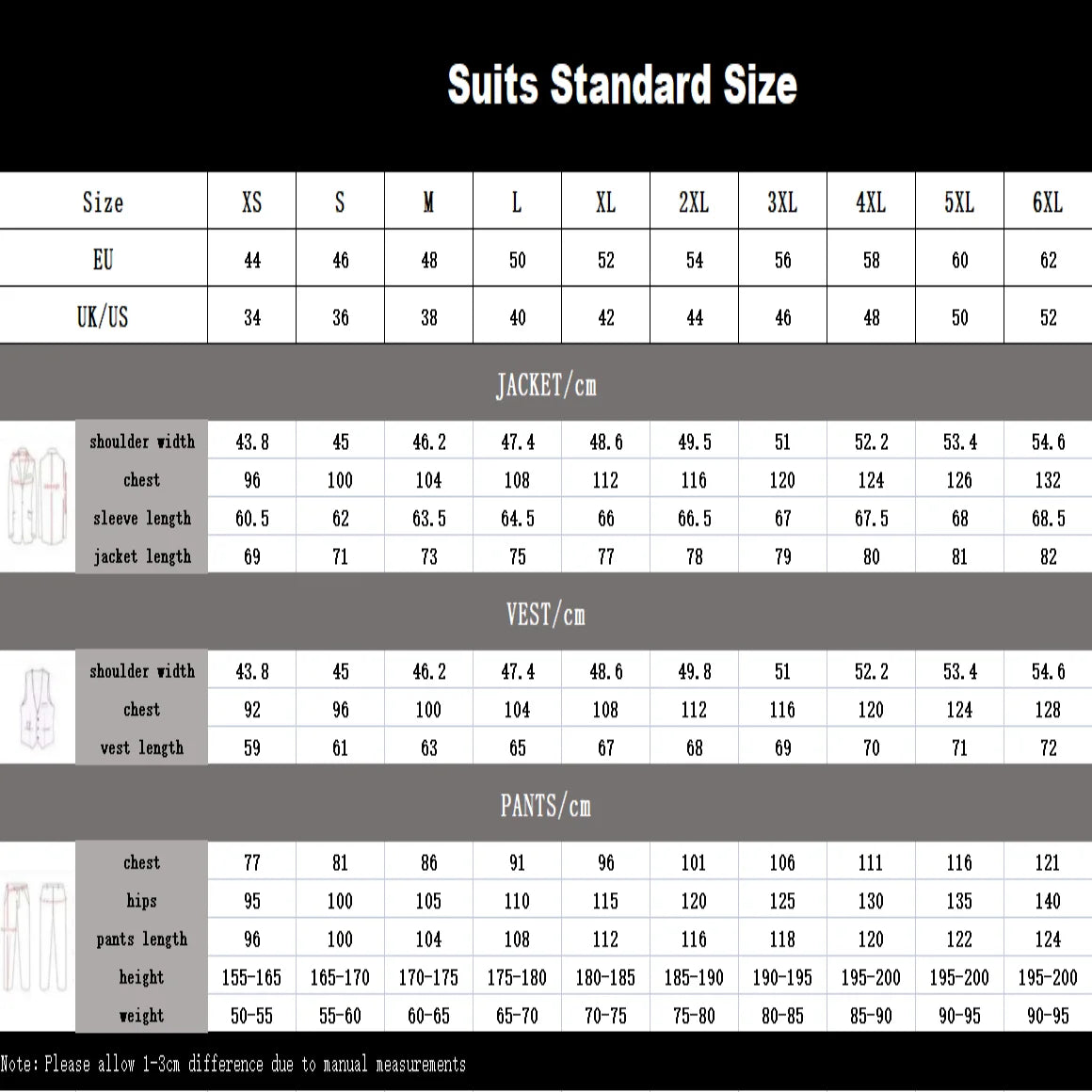 Striped Three Piece Formal Suit for Men, Jacket Pants Waistcoat Custom Tailored Business Suit Set, Plus Size Tuxedo Prom Suit