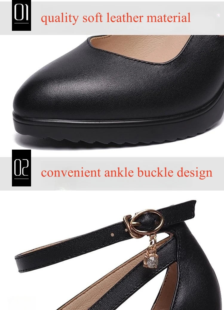8cm 11cm Size 32-43 Ankle Buckle Red White Wedding Shoes Bride Platform Pumps 2026 Fall Shallow High Heels Shoes Model Party