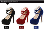 Summer New European American Fashion Cross Ankle Strap High Heels For Women Night Club Party Dress Shoes Comfortable Elegant