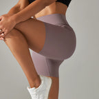 Seamless Yoga Shorts Women Fitness Shorts Running Cycling Shorts Breathable Sports Leggings High Waist Workout Gym Shorts