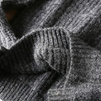 Wool Men Pullover Autumn Winter Thickening Warm Knitting Sweater Round Neck Raglan Sleeve Solid Long-Sleeve Casual Woolen Tops