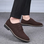 Summer Mens Dress Shoes Suede Man Oxford Shoes Large Sizes Flats Classic Men Sneakers Comfortable 2025 New Zapatillas De Deporte