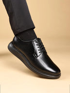 Men's Business Casual Leather Shoes Breathable Hollow Design Spring Summer Formal Shoes Comfortable Spring Summer Leather Footwe