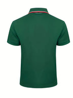 2025 Hot Sale Men's Summer Casual Breathable Comfortable Polo Shirt Men's Solid Color High Quality Short Sleeve T-Shirt