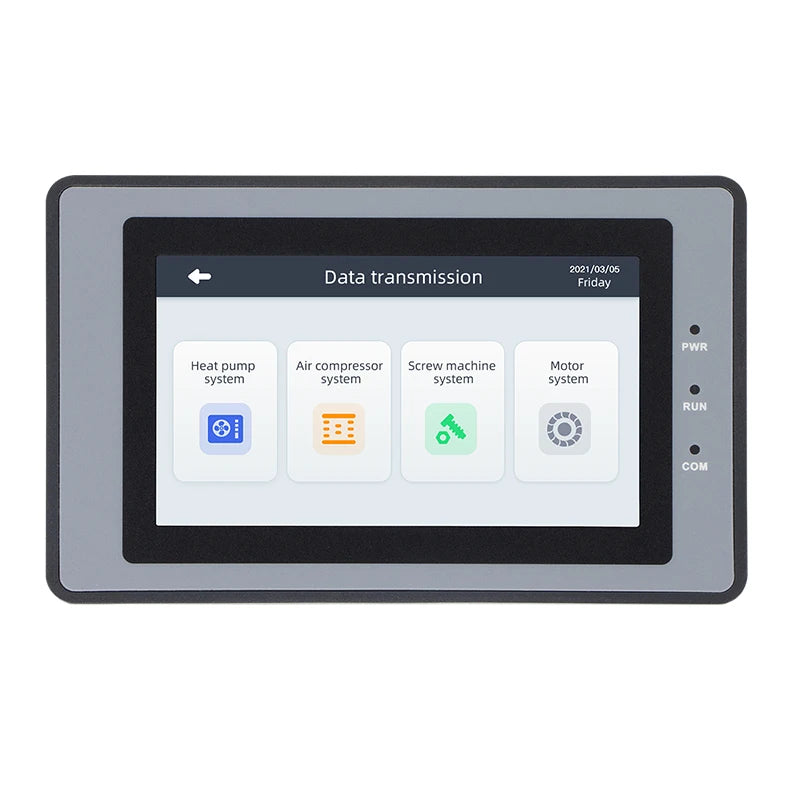 Huaqingjun 4.3 Inch LCD Touch Screen Ethernet RS485 232 Communication DC19-30V LAN RJ45 HMI for PLC