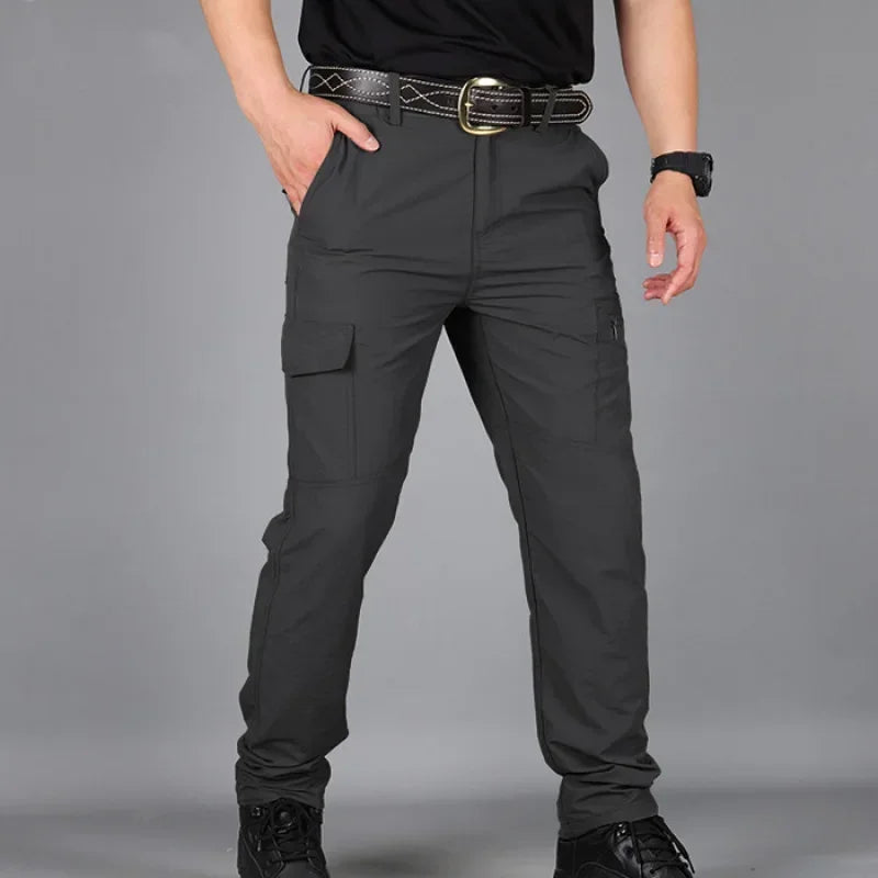 Asian size Mens Summer Tactical Cargo Pants Army Military Style Streetwear Jogger Hiking Trekking Mountain Work Casual Trousers