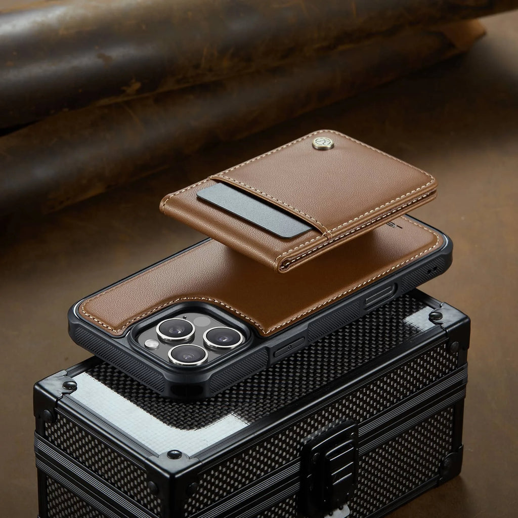 Magnetic 2 in 1 Detachable for iPhone 16/15/14 Pro Max 16 Plus Wallet Case with Card Holder,Magnetic Flip Kickstand Credit Slots
