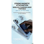 New LaunchMagnetic Wireless Fast Charging Power Bank Built-in Cable Mini Compact Portable External Battery Pack for Cell Phones