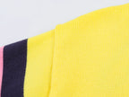 KONDALA Trendy Contrasting Colors Striped Tops Women Casual High Street Polo Shirts 2026 Summer Fashion Holiday Chic Knitted Top