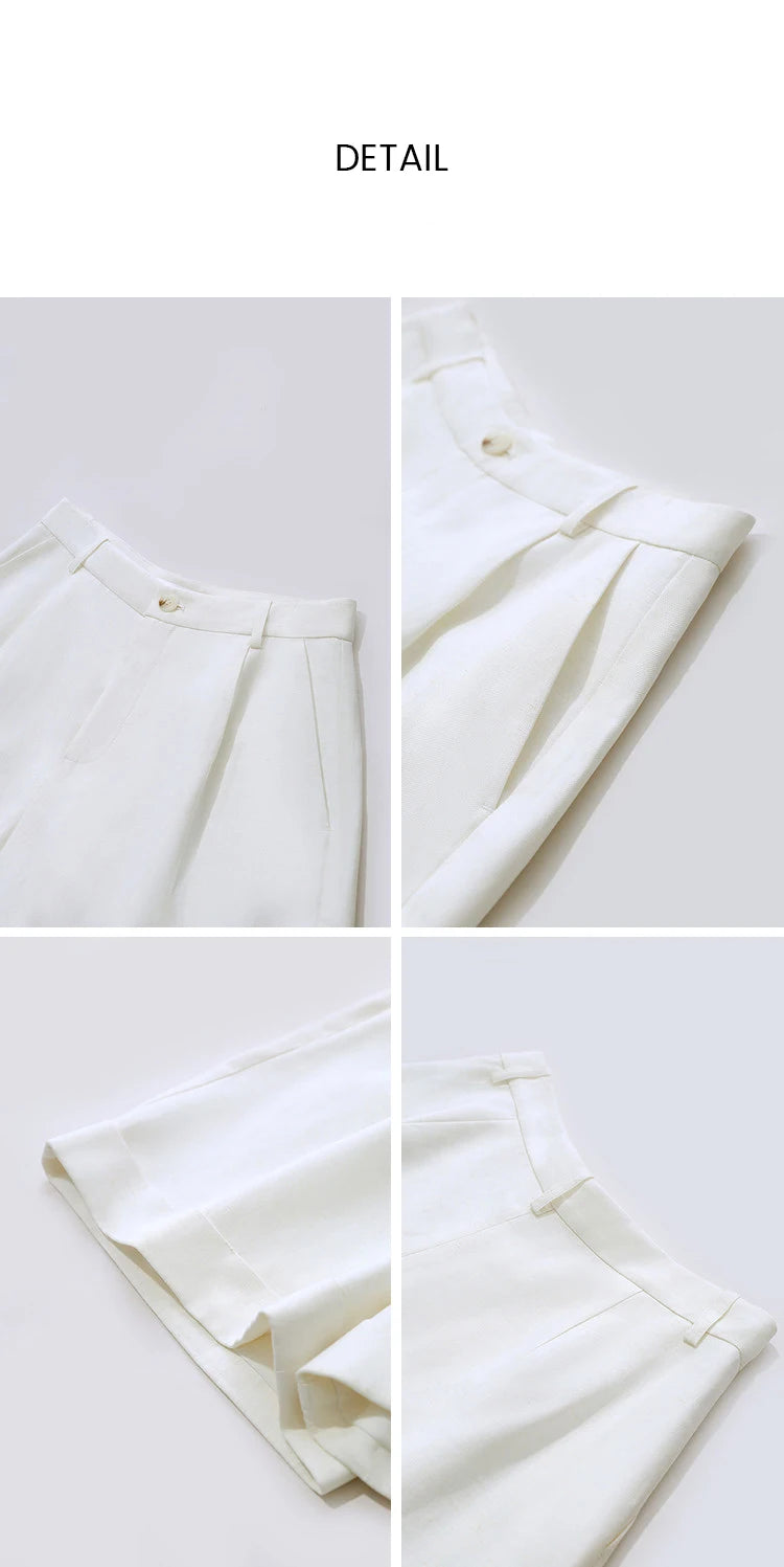 Amii Women's Shorts 2026 Summer New Rolled Casual Cotton Pants Cuffed Hem Solid Color Versatile Basic Woman Clothes 12622140