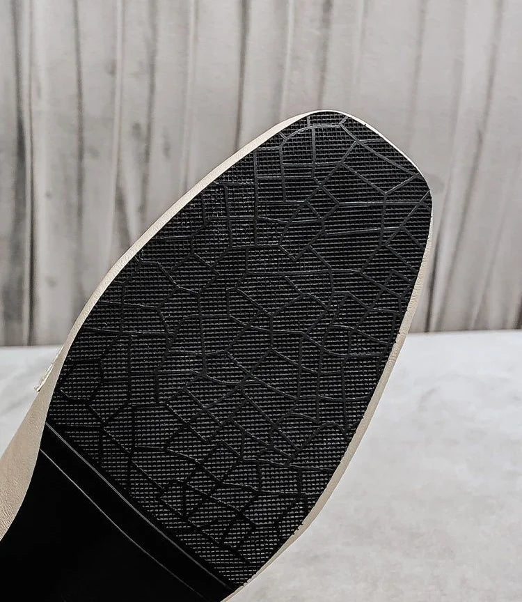 Women's Summer Footwear Square Toe Shoes for Woman 2025 Low Heel Elegant Office Loafers Black Luxury Brand Slip on High Quality