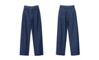 Amii Women's Jeans 2026 Autumn New Casual Letter Embossed Cotton Denim Trousers Women's Retro Versatile Straight Pants 12641115