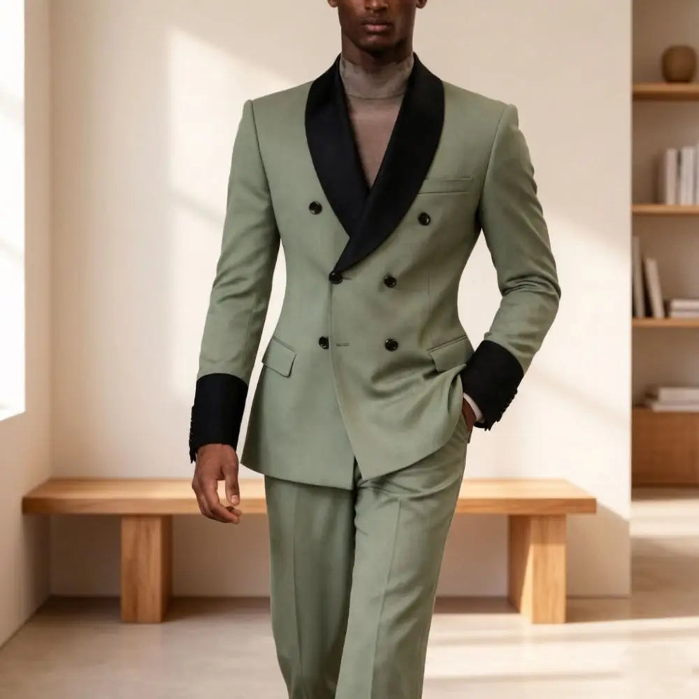 Vintage Suits for Men Double Breasted Slim Fit Suit Separates Mix Match Fashion Prom Celebrity Banquet Wedding Groom Custom Made