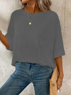 Plus Size Women's Oversized Casual T-Shirt Loose Fit Comfortable Everyday Top