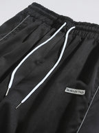 Men's Casual Sweatpants Solid Color Sports Pants Summer Autumn Lightweight Cargo Trousers High Street Loose Straight Trousers