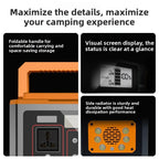 2026 500W Portable Outdoor Emergency Power Station CE Certified Travel Energy Storage Box Household Backup Power Supply